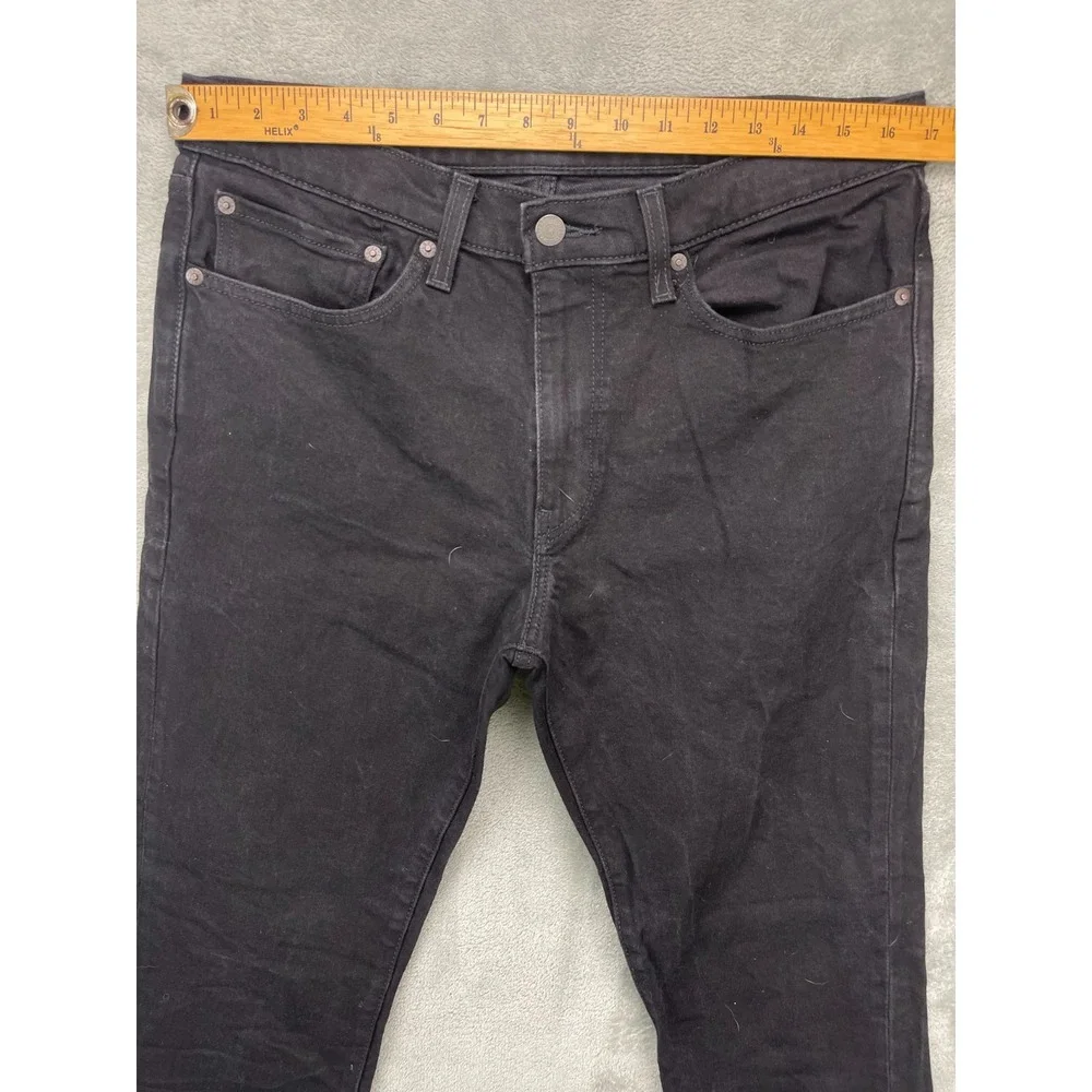 Levi's 511 Men's Slim Fit Jeans 34x32 Black‎ Denim Red Tab